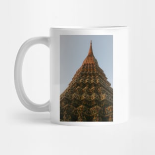 2nd Buddha stupa reaching symmetric in the clear sky. Mug